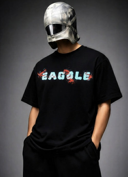 Hustle Later Oversized Black T-Shirt